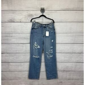 Cello Women's Super High Rise Distressed Dad Jeans Size 9